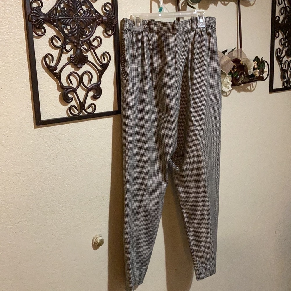 Hunter Club Size 14P Houndstooth Black and White Pants!!! - Picture 2 of 5